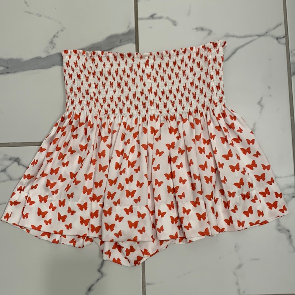 KOCH butterfly skirt in orange